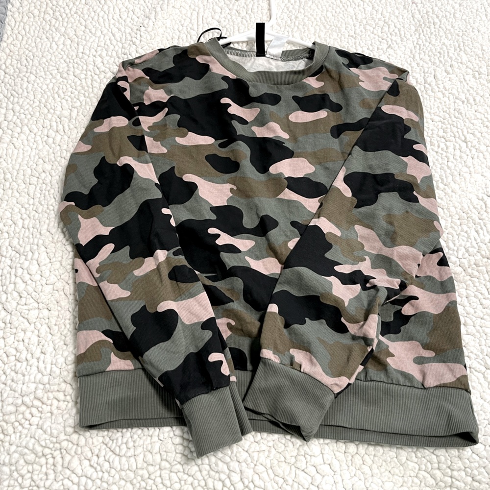 Pink and Green Camp sweater